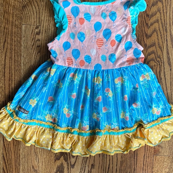 Matilda Jane Dream Chasers balloon dress, size 8. Missing one button, great cond - Picture 8 of 12